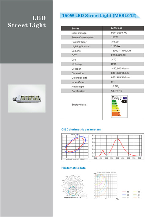 150W LED Street light